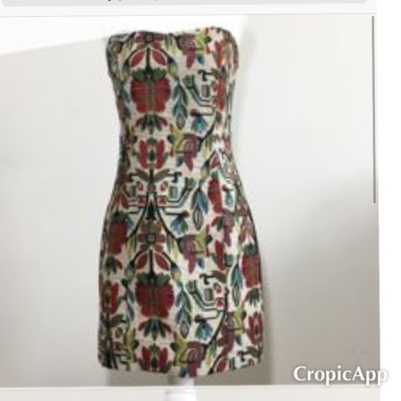 BNWT Tapestry Strapless Dress - Picture 1 of 4